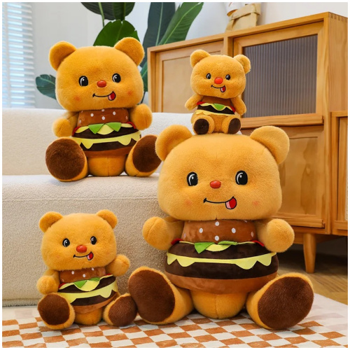 Peluş oyuncak hamburgerli oyuncak